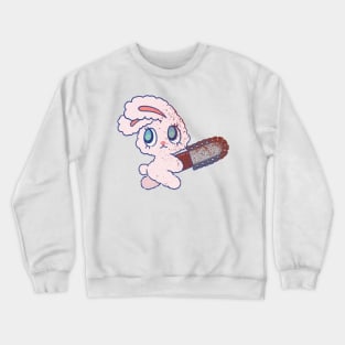 chainsaw pink rabbit Crewneck Sweatshirt